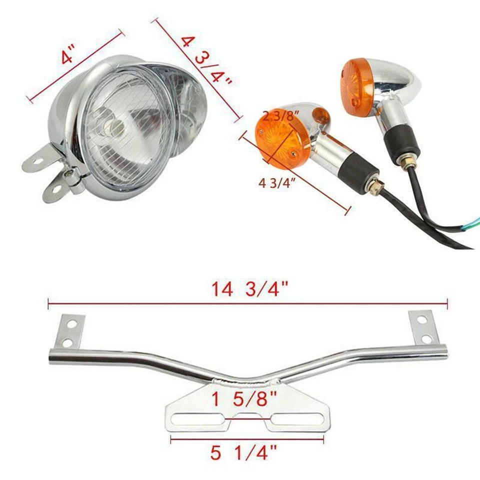Barra de luz de señalización de giro antiniebla de paso para Kawasaki Vulcan VN 800 900 1500 1600 1700 Foto 3 de 4