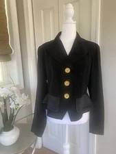 Christian Lacroix Women Coats & Jackets Blazer Color Black Size 42