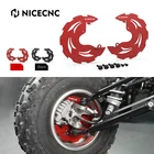 Left + Right Front Brake Disc Rotor Guard Protector For Honda TRX450ER 2006-2014