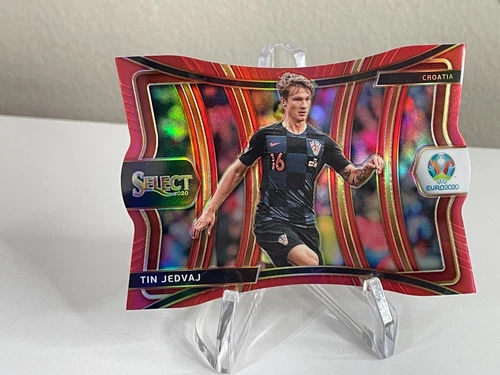 Tin Jedvaj 10 /65 RED Dic-Cut 2020-2021 Select UEFA Euro Mezzanine #108 PRIZM