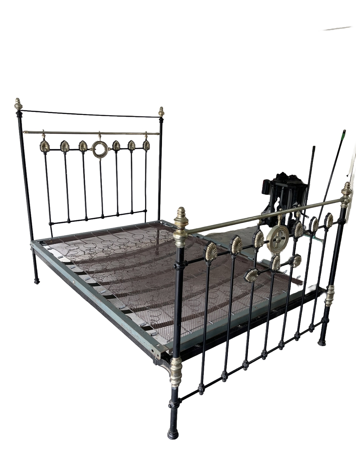 Original Vintage Brass And Iron Double Bed eBay