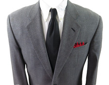 Giorgio Armani Men Pure Cashmere Nailshead Italian Blazer Jacket Sport Coat 40 R