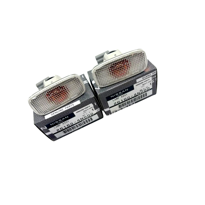 り。 OEM Nissan 99-02 Skyline GT-R R34 Clear Side Marker RH LH