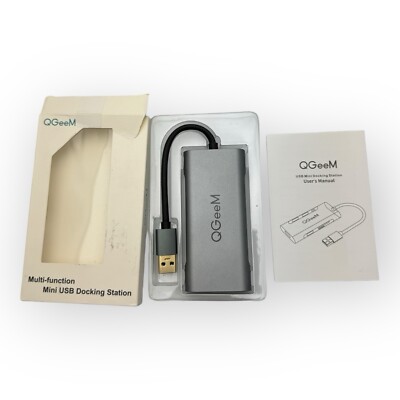 QGeem 7 in 1 Multi-function Mini USB to HDMI Adapter USB3.0 SD  Docking Station