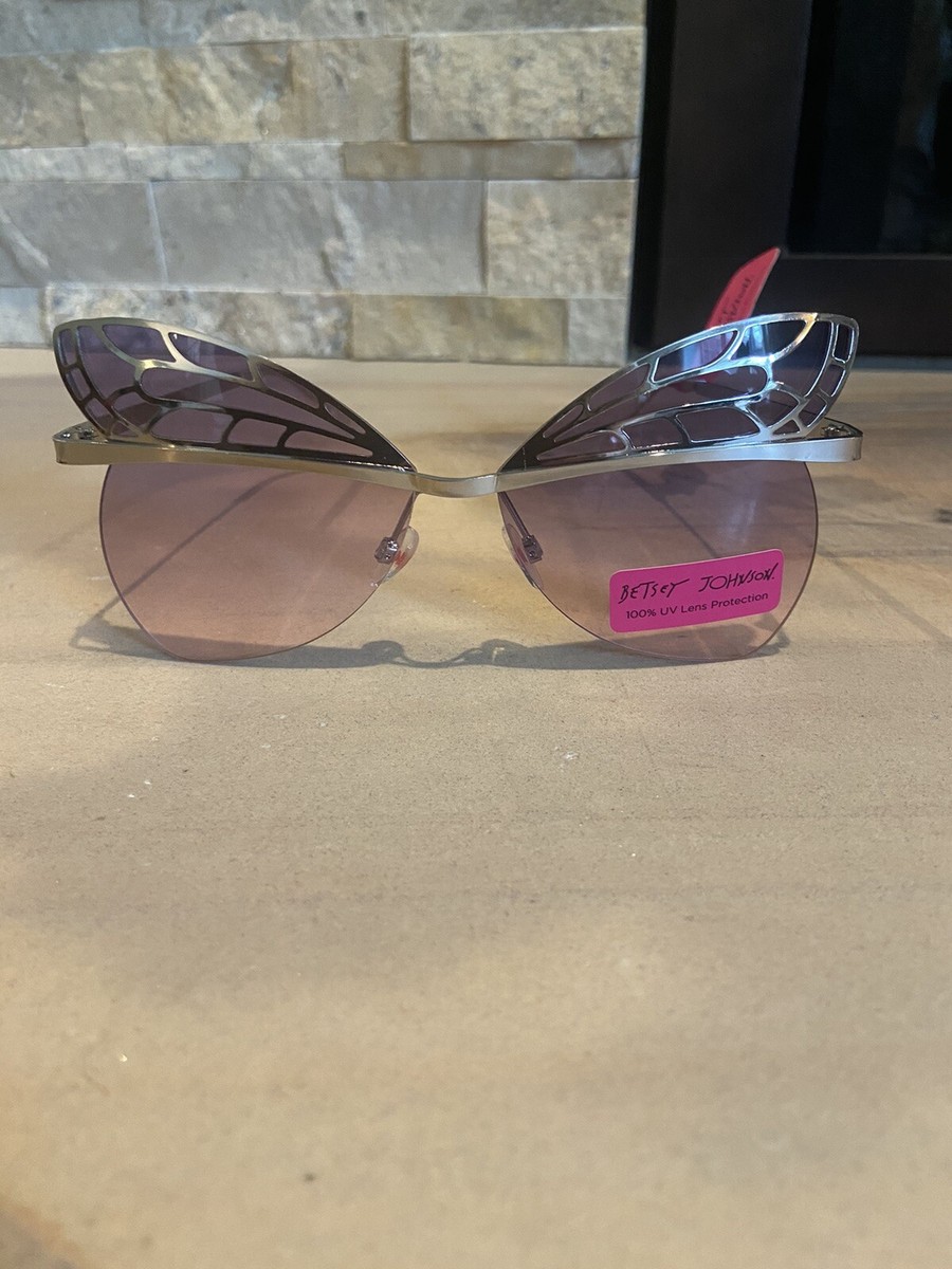 Betsey Johnson Butterfly Wing Silver / Purple Pink  display picture 2