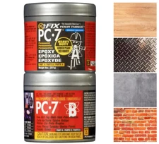 Multipurpose PC-7 Two Part Epoxy Adhesive Paste 1/2 lb, A (grey) B (black) Cans