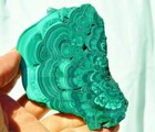 Beautiful Polished Malachite Slice Congo Natural Crystals 109mm 4.3" 4216 dxx — photo 7