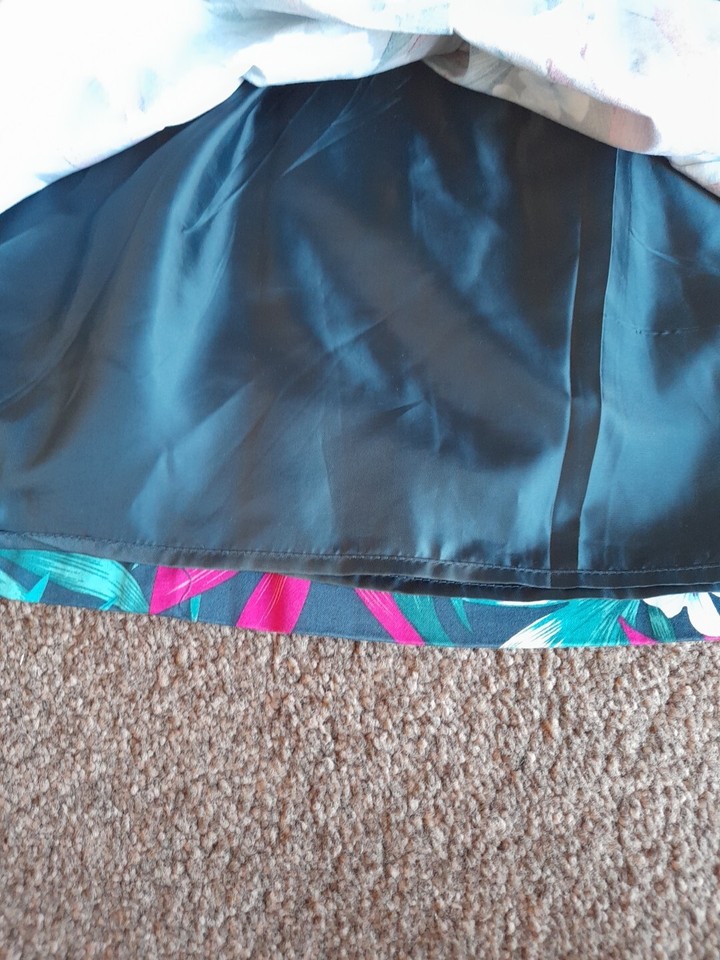 Oasis Flower Summer Skirt Size 12 eBay