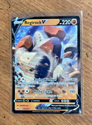 Regirock V 104/202 Ultra Rare - 2020 Pokemon Sword and Shield