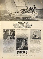 1978 Tartan Marine PRINT AD 30 Yacht - Playmate Duxbury Massachusetts VTG 1970s