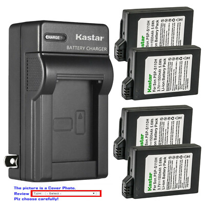 Kastar PSP-110 Battery Wall Charger for Sony PSP-1000KCW PSP Fat PSP Playstation