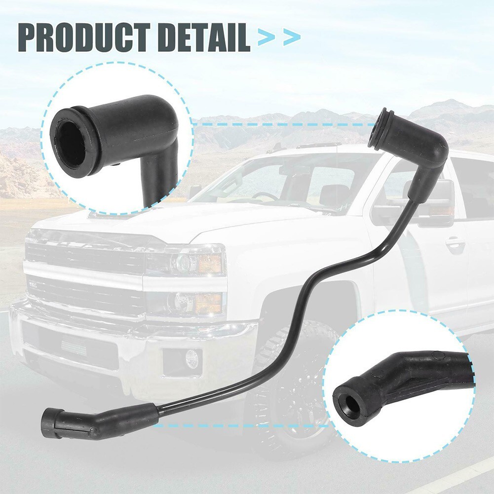 Black ABS Plastic Fuel Pressure Regulator Vacuum Tube Line for Chevy