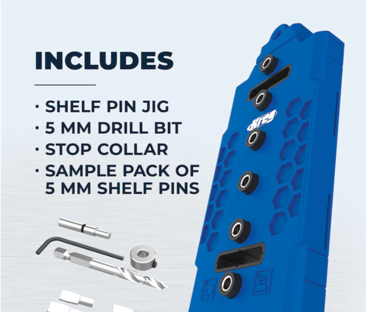 Kreg+KMA3220+Shelf+Pin+Jig+with+5mm+Bit for sale online eBay