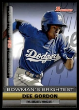 2011 Bowman Bowman's Brightest Dee Gordon Los Angeles Dodgers #BBR7