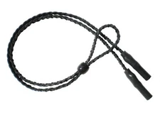 Braided Leather Sport Eyeglass Sunglass Leash Retainer Lanyard