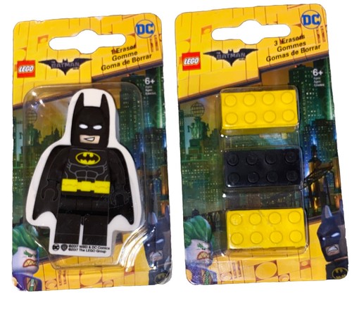 Lego The Batman Movie Eraser Set DC Comic 2017 Lot