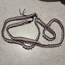 Bohemian Multi Strand Boho Wrap Yoga Bracelet Beaded Pink 34 In Long