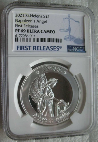 Napoleon's Angel St.Helena Pound 2021 Silver Proof Coin NGC PF69 First Releases