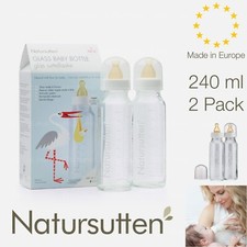 Natursutten Glass Baby Bottles   Anti Colic Infant Newborn Feeding Standard Neck
