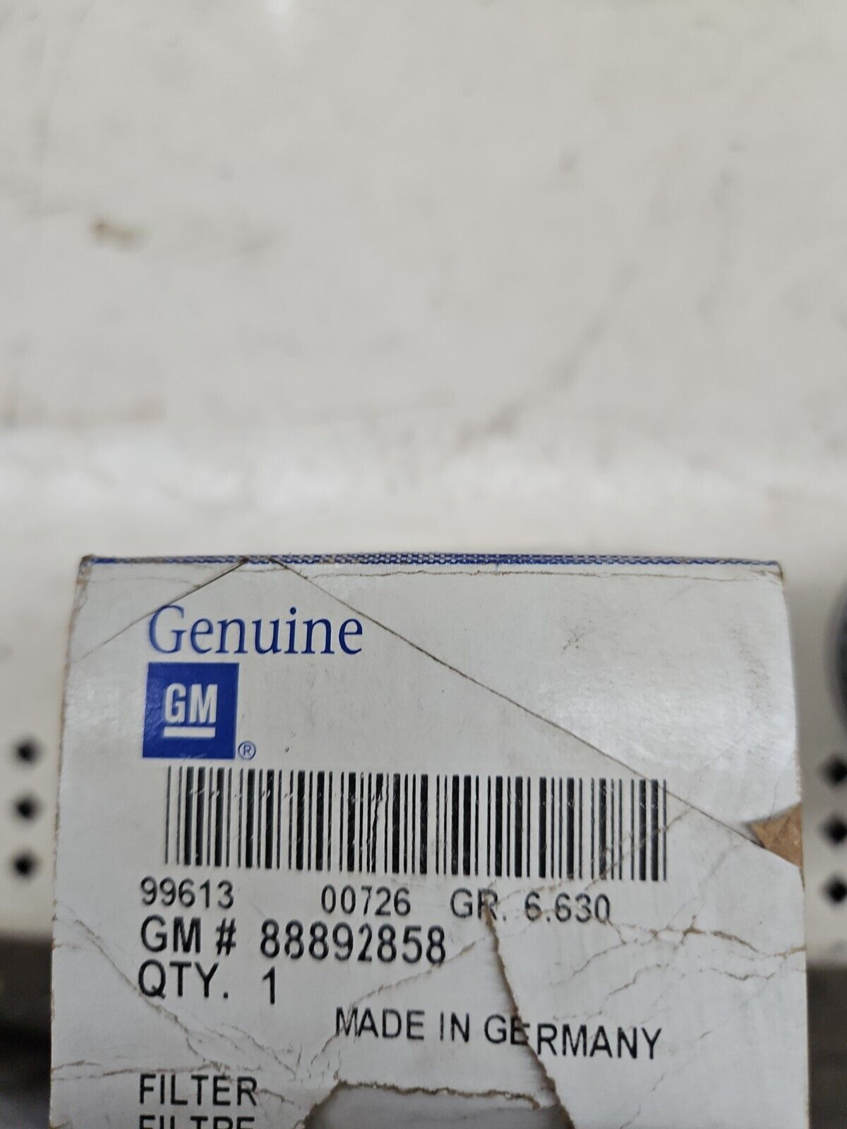 Genuine GM Filter 88892858