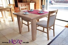 Extending dining table in oak sonoma, small, perfect for all rooms and kitchens!
