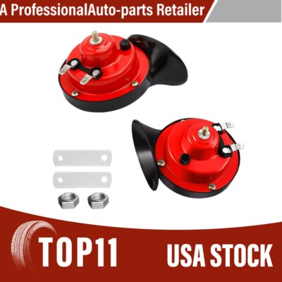 2PCS 12V 300DB Super Snail Horn Waterproof for Truck Boat SUV Motorcycle New