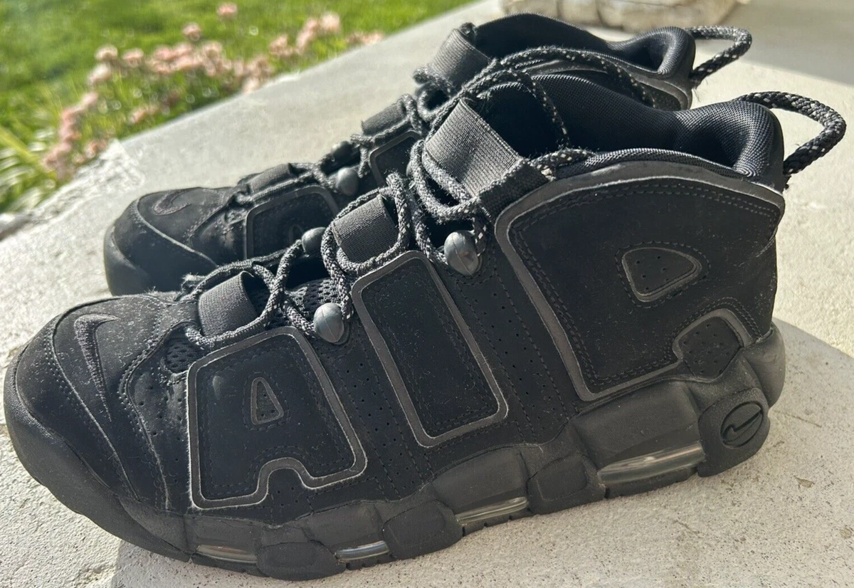 nike air uptempo all black