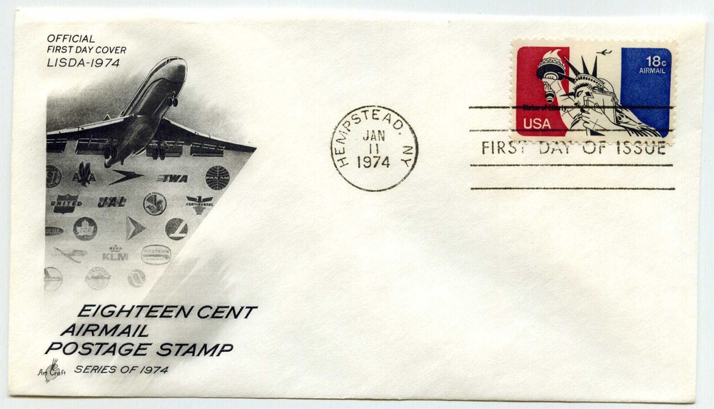 C87 18c Statue of Liberty, ArtCraft FDC C87 18c Statue of Liberty, ArtCraft FDC
