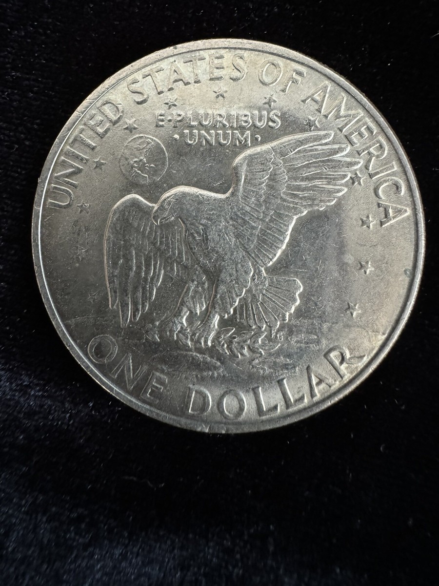 1972 D One Dollar Liberty Eisenhower Coin Flying Eagle Rare