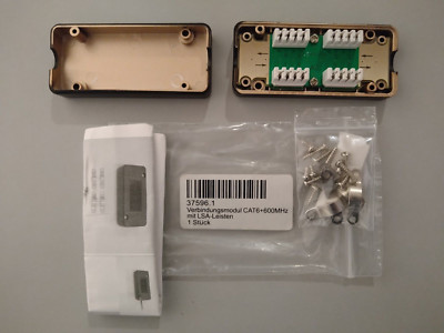 Netzwerk Verbindungsmodul Cat6+ bis 600 MHz Cat.6A mit LSA Leiste 37596.1