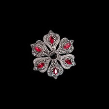 New Brand Q Men Suit brooch Silver flower lapel pin wedding formal party prom