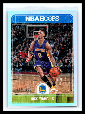   NICK YOUNG 2017-18 NBA HOOPS SILVER HOLO FOIL SERIAL # 199