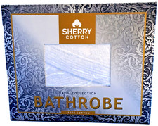Bathrobe sherry cotton 100 Cotton unisex Bath Robe White open size