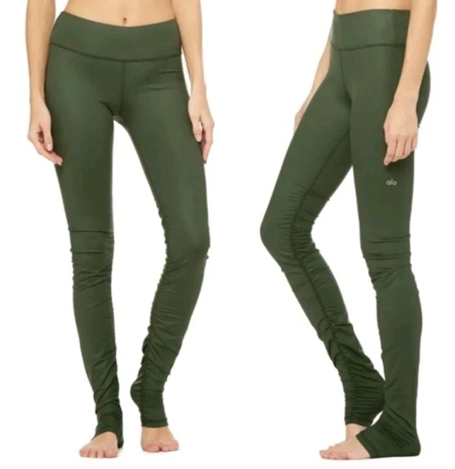 alo-yoga idol high waist ruched leggings