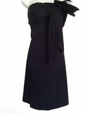 The Limited Black Stretch Cotton Strapless Dress Size M *SALE*
