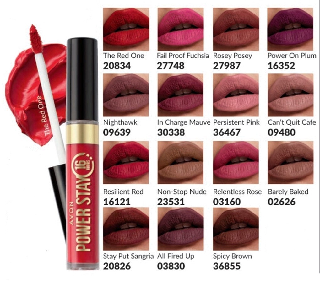 Avon Power Stay Matte Liquid Lip Colour | Long Lasting Lipstick 16 Hours |  eBay