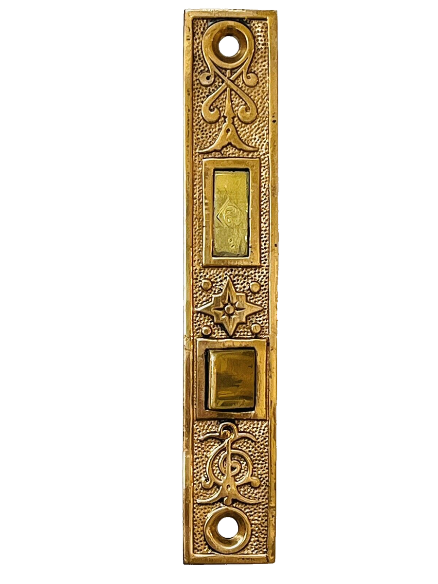 VINTAGE MORTISE LOCK, EASTLAKE STYLE, RUSSEL & ERWIN c. 1885