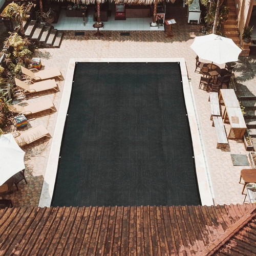 Pool Leaf Net Cover Black 20x40ft Cuttable Leaf Catcher In-Ground Swimming Pool - 第 3/10 張圖片