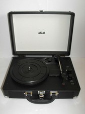 akai retro briefcase turntable