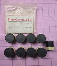 Lot of 9 Suzo Happ Controls Button Plugs With Nuts