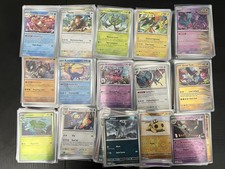 Pokemon 1000 Card Bulk Lot ALL HOLOS and REVERSE HOLO ONLY and All Sleeved