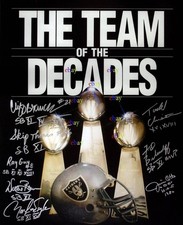 Fred Biletnikoff Jim Otto Willie Brown Ray Guy Raiders Signed 8x10 photo Reprint
