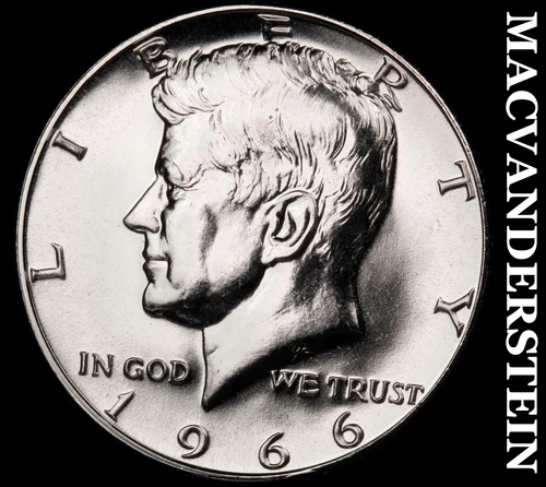 1966 Kennedy Half Dollar- SMS Silver Choice Gem Brilliant Uncirculated+++ #i9271