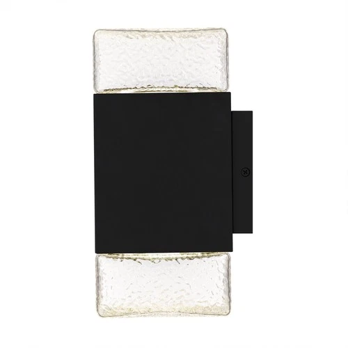 Matte Black LED Outdoor Wall Lantern from the Saxton Collection - Picture 4 of 5