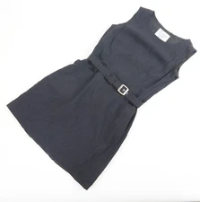 Moschino Cheap and Chic Mini Dress Black Size 8 With Belt Holiday Party