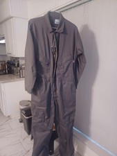 LAPCO FR Flame Resistant Coveralls Men XL-Reg Gray 100 Cotton CAT 2 Workwear