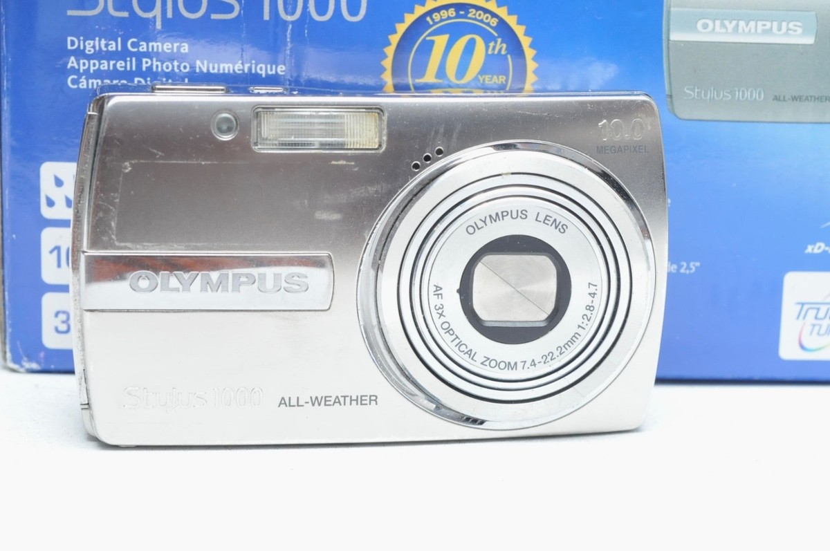 Olympus Stylus 1000 10.0MP Digital Camera - Silver for sale online