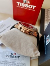 Tissot Seastar 1000 T-Sport Steel Men's Gold Chronograph Black Dial Diver 300m 19