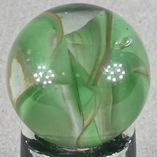 Vintage Vitro Hybrid Cat's Eye Marble .61 Inches Near-Mint Condition