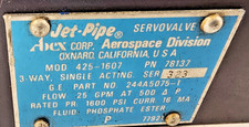 Abex 425-1607 78137 Jet-Pipe Hydraulic Servo Valve 1600PSI 25GPM 3-WAY Singl Act